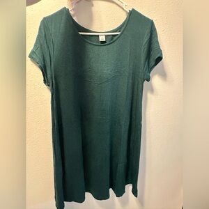 Old Navy Women's Dark Green Swing Dress